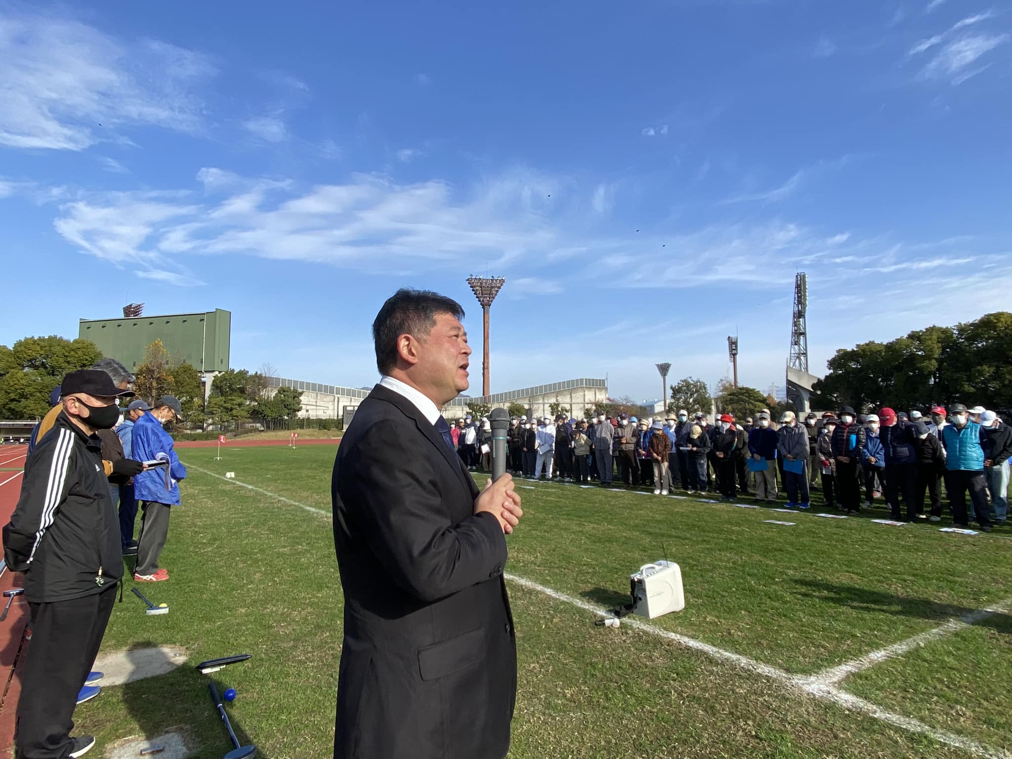 衆議院議員 田中ひでゆき 後援会のグランドゴルフ大会