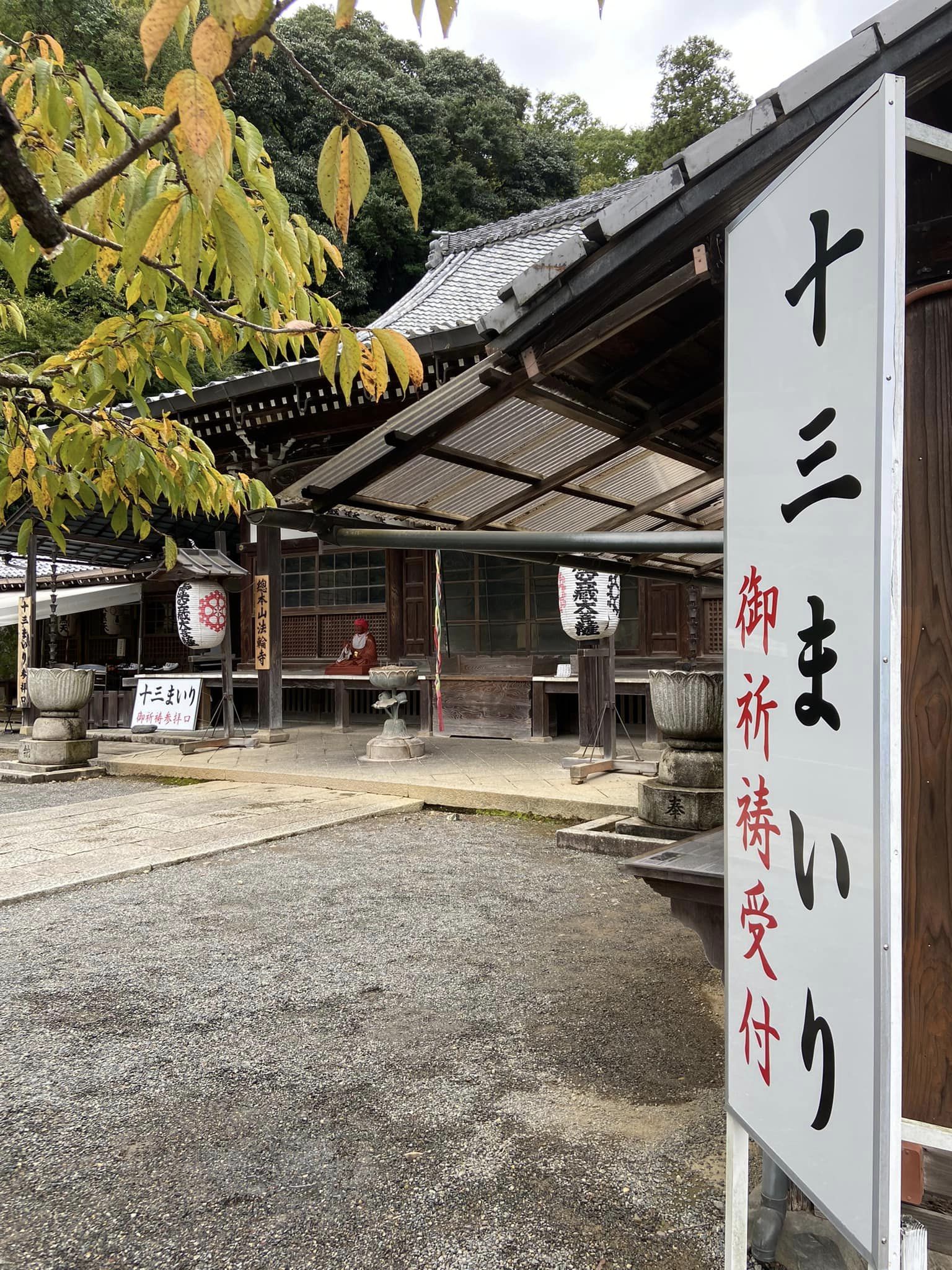 二男の十三まいりに法輪寺へ